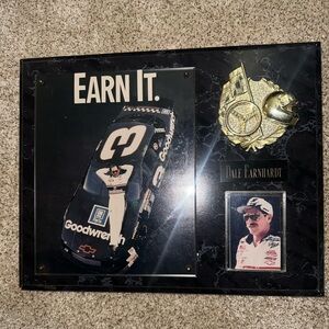Dale Earnhardt #3 Racing Plaque. Picture and Card